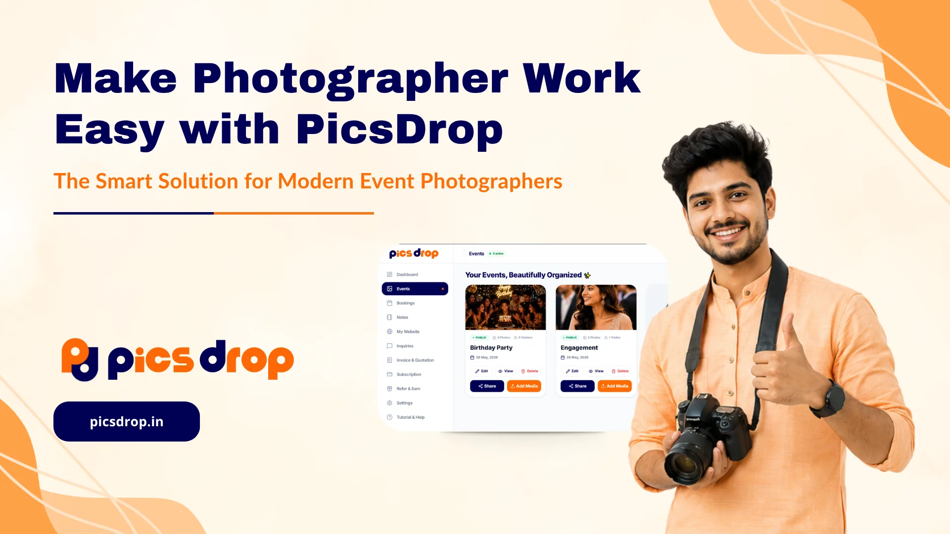 Make Photographer Work Easy with PicsDrop The Smart Solution for Modern Event Photographers